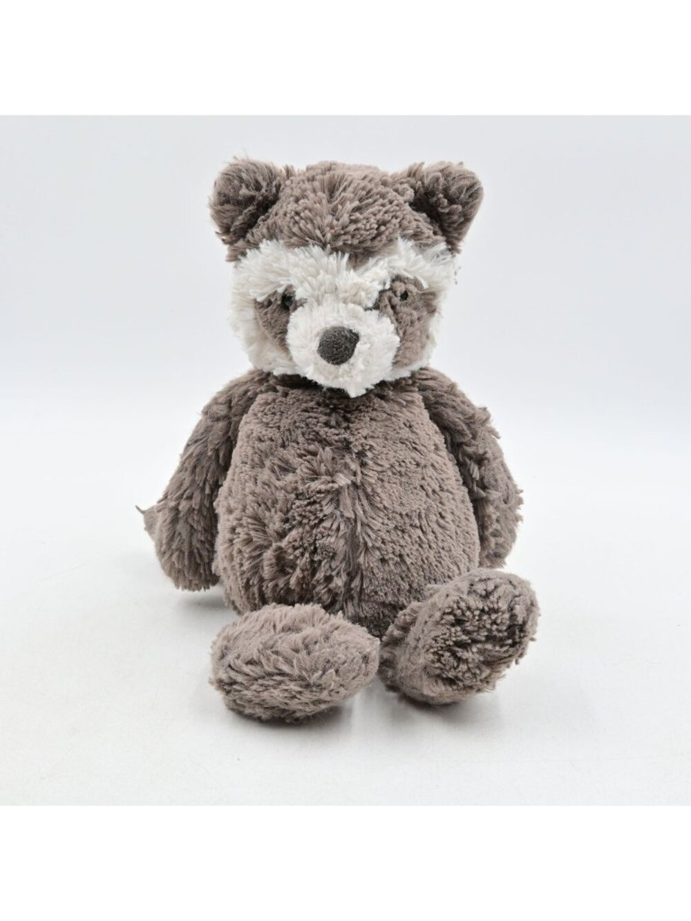 Jellycat London Raccoon Plush Toy 10" Soft Gray & White Stuffed Animal